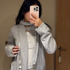 Djerf Avenue cardigan and scarf set